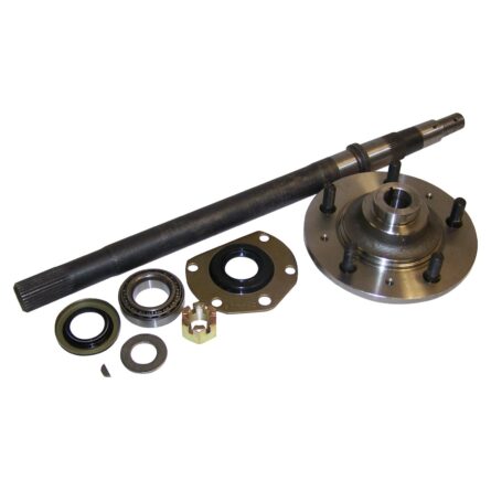 Axle Hub Kit; Rear Right; For Use w/AMC 20; Incl. 22 in. Length Axle; Hub/Bearing/Seals/Nut/Washers/Key/Instruction Sheet;