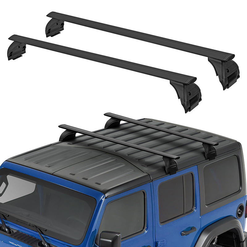 Adjustable Cross Bar Roof Rack for Jeep JK JL JT 2/4 Door Hardtop