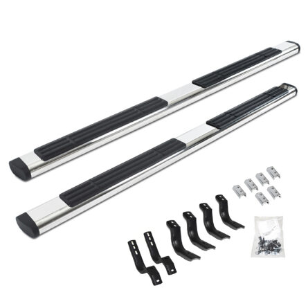 Go Rhino 686404787PS - 6" OE Xtreme SideSteps With Mounting Bracket Kit - Polished Stainless Steel