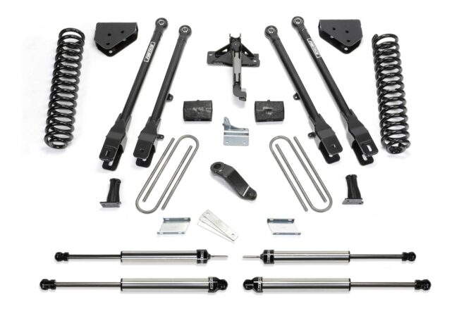 Fabtech 6" 4LINK SYS W/COILS & DLSS SHKS 2008-15 FORD F250 4WD