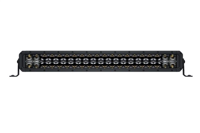 Universal Lighting Auxiliary Lamps; 21.5 in.; Black Magic Tough; Double Row Curved Lightbar; 1GJ;