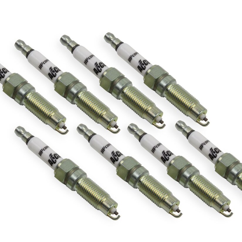 HP Copper Spark Plug; C-Cut Design; Copper Electrode; Standard Length; 12mm Thread Size; 8 Pack;