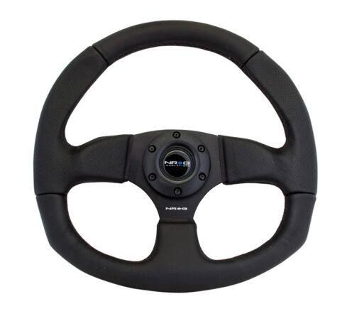 Steering Wheel 350mm 3in Dish Black Leather