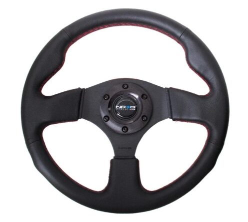 Steering Wheel 320mm Flt Bottom Black Suede
