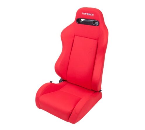 Seat Type-R  Reclinable Black Cloth w/Red Stitch