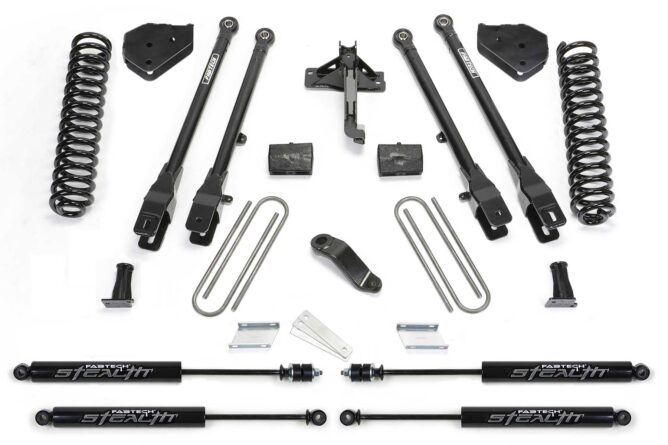 4 Link Lift System; 6 in. Lift; Incl. Coils And Stealth Monotube Shocks;